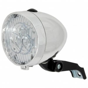 Lampa retro na baterie chrom