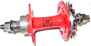Piasta Novatec NT-A166 FIX/FIX czerwona